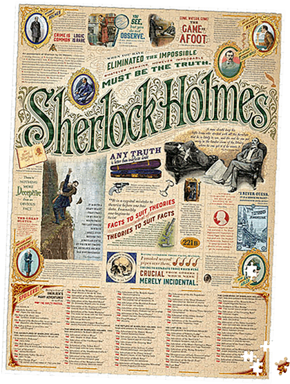Sherlock Holmes 1000 Pce Puzzle - Outset Media Sherlock Holmes 1000pc Puzzle - Exclusive (600x600), Png Download