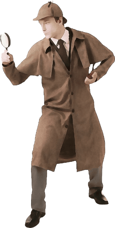 Go Sherlock Deep Learning Based Search Software - Sherlock Holmes Men's Costume (423x749), Png Download