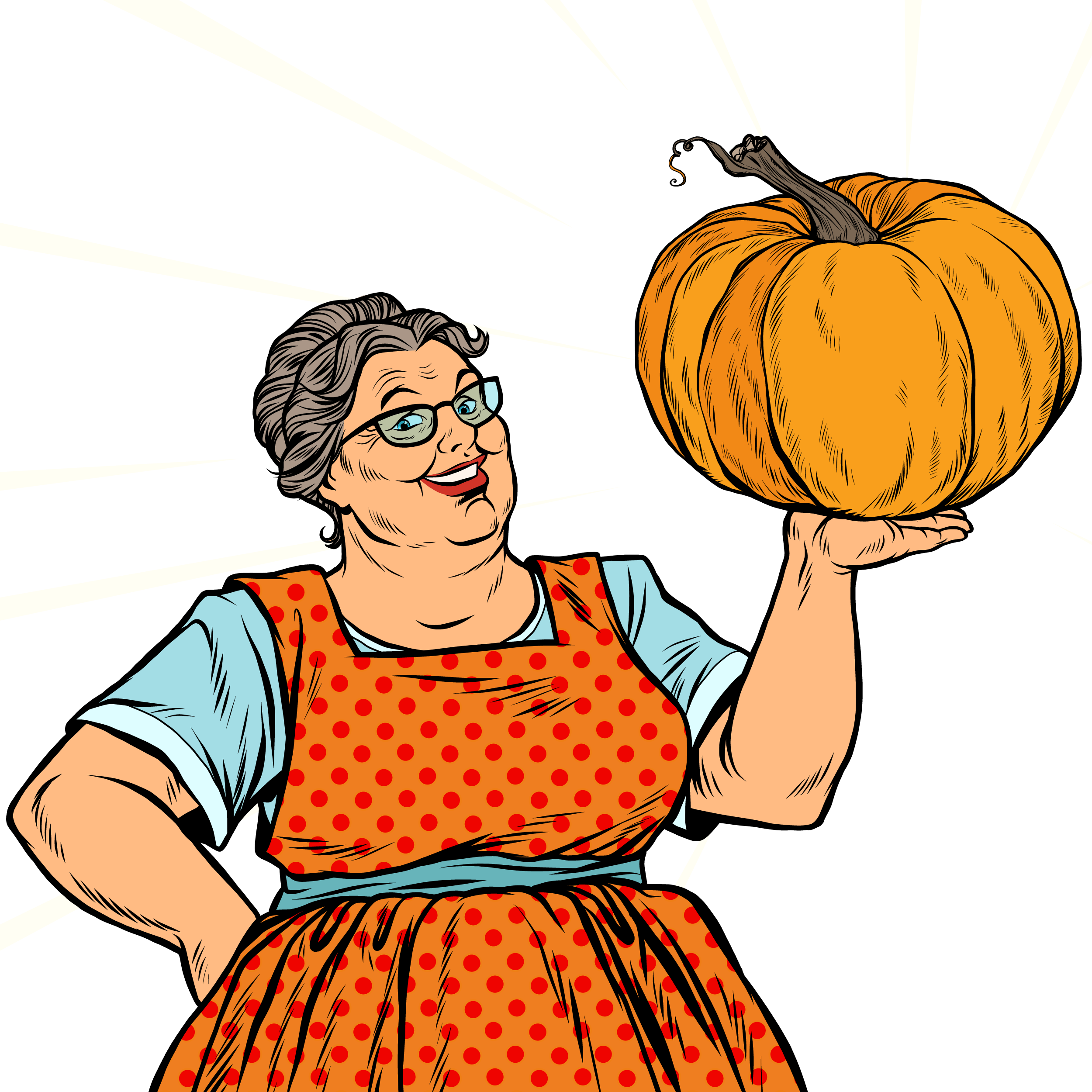 Royalty-free Stock Photography Illustration - Grandmother Pop Art (2500x2500), Png Download