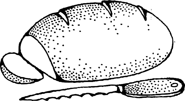 19 Bread Picture Royalty Free Black And White Huge - Bread Outline (640x351), Png Download