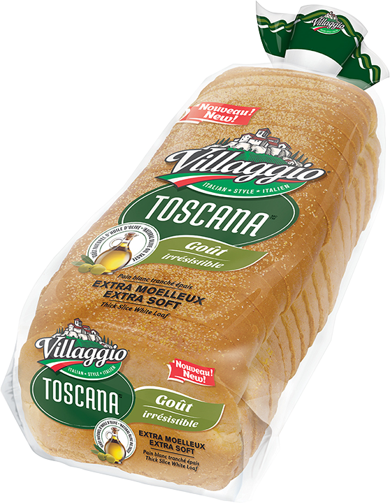 Villaggio® Toscana Thick Slice White Loaf - Villaggio Villaggio Italian Style Sausage Buns (558x720), Png Download