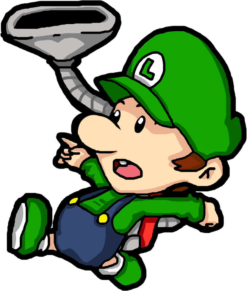 Baby Luigi Yibt - Yoshi's Island Baby Luigi (830x979), Png Download