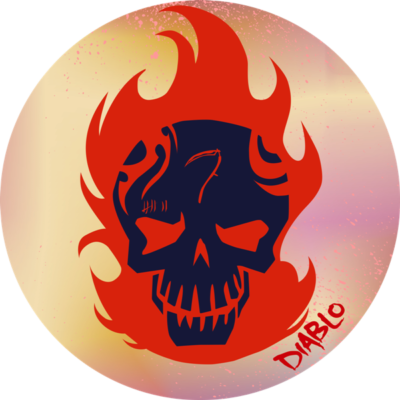 Sticker Emblem, Logo Diablo - Suicide Squad Characters Logo (400x400), Png Download
