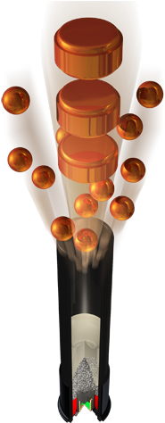 Quick View - 410 Defender Round (253x500), Png Download