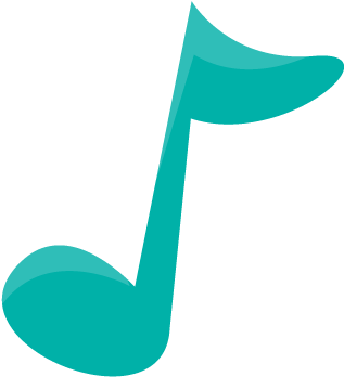 Nota Musical - Nota Musical Png Azul (444x462), Png Download