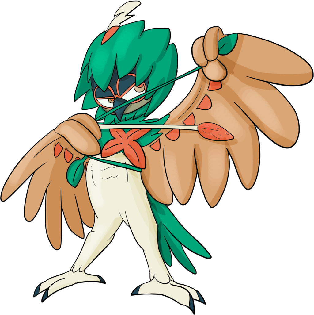 464kib, 1024x1039, Decidueye By - Cute Decidueye (1024x1039), Png Download