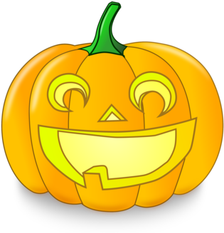 Jack O' Lantern Pumpkin Calabaza Computer Icons - Pumpkin Cutout (358x340), Png Download