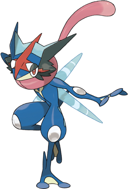 Ash Greninja Ash Quajutsu Sachanobi Greninja Ashrgb - Shiny Ash Greninja Png (432x575), Png Download