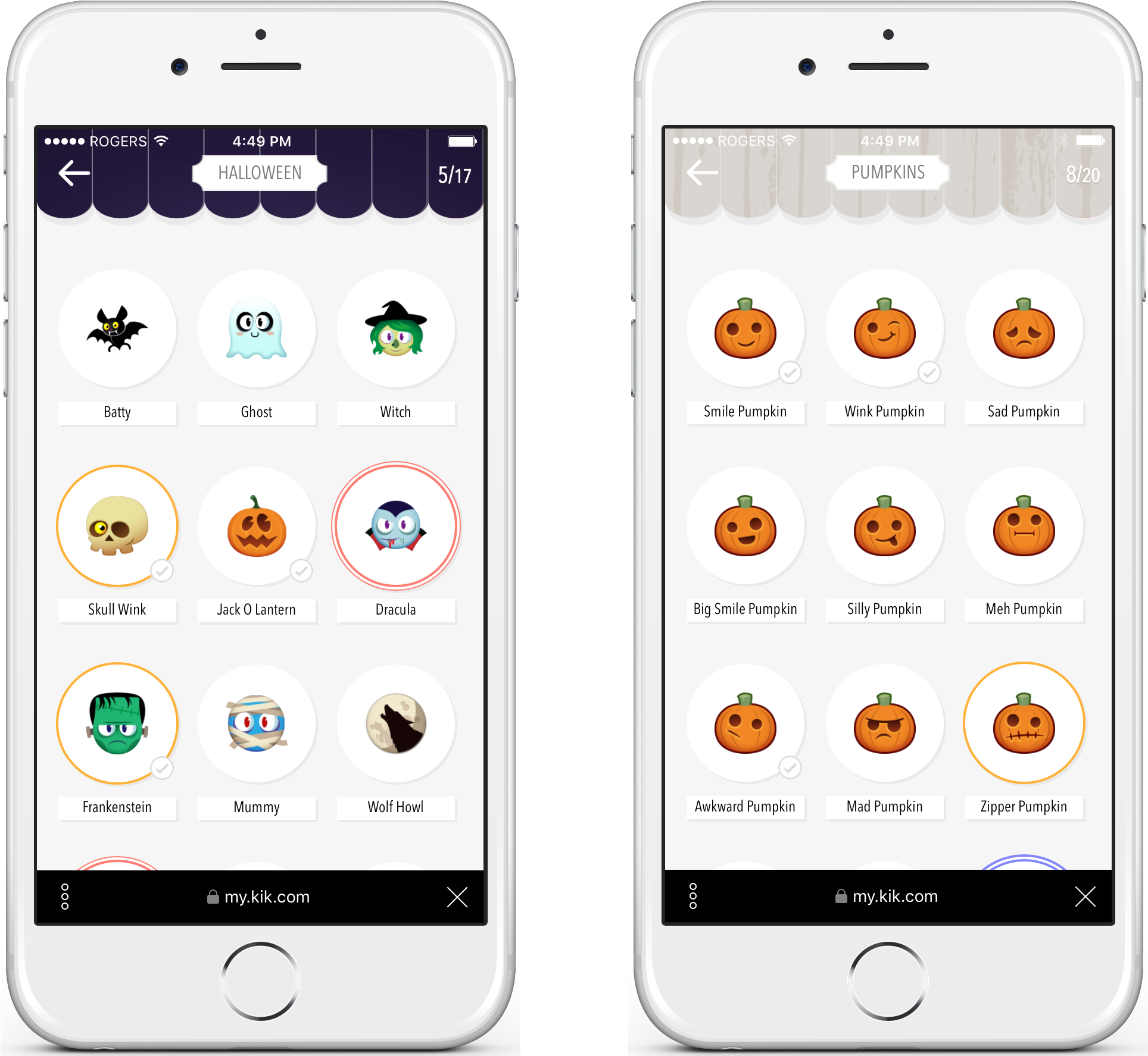 Halloween Smileys On Kik - Iphone (2284x1938), Png Download