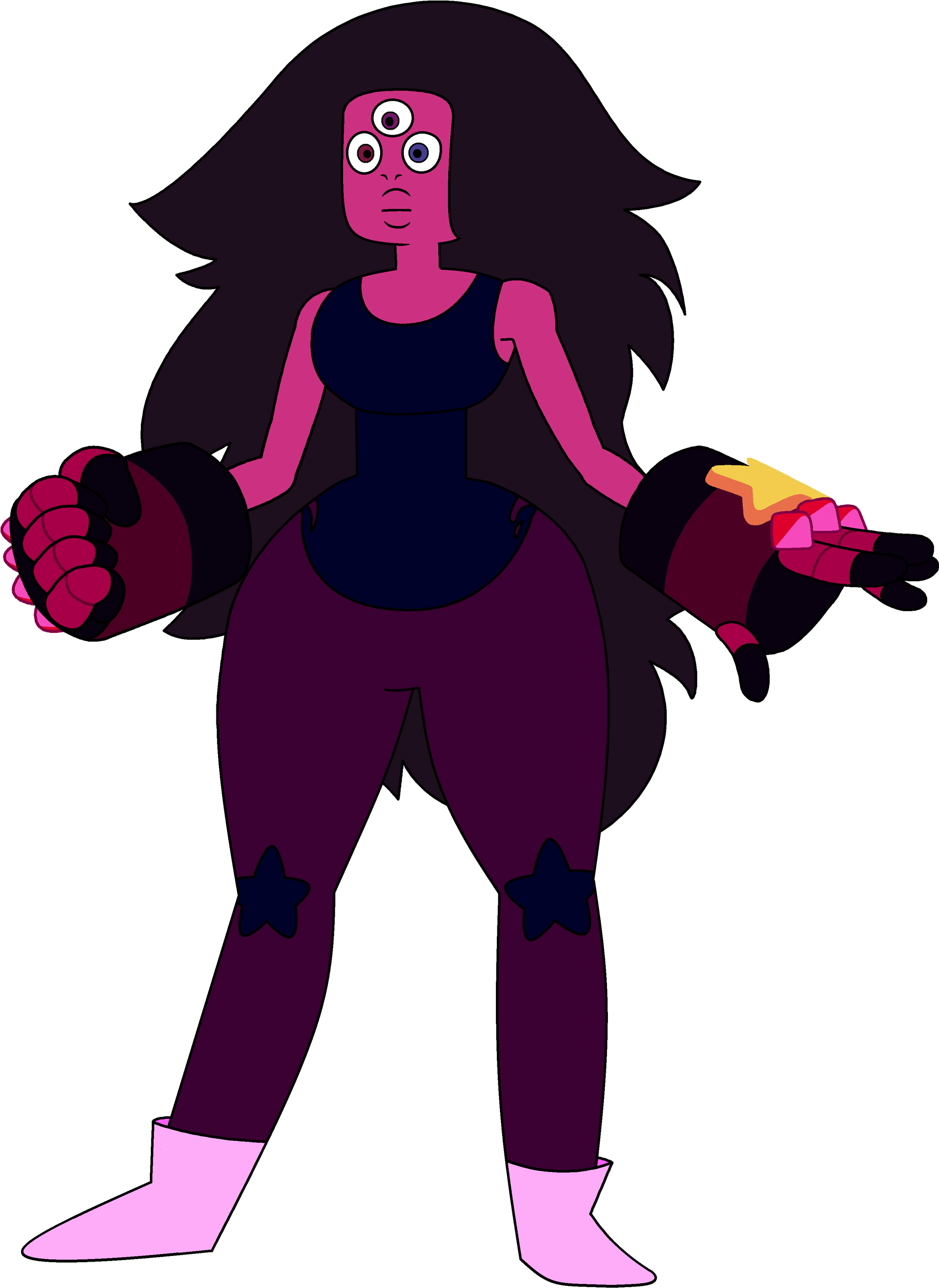 Svg Black And White Stock Image As Gauntlets Deko Kun - Steven Universe Garnet Gauntlet (1936x2613), Png Download