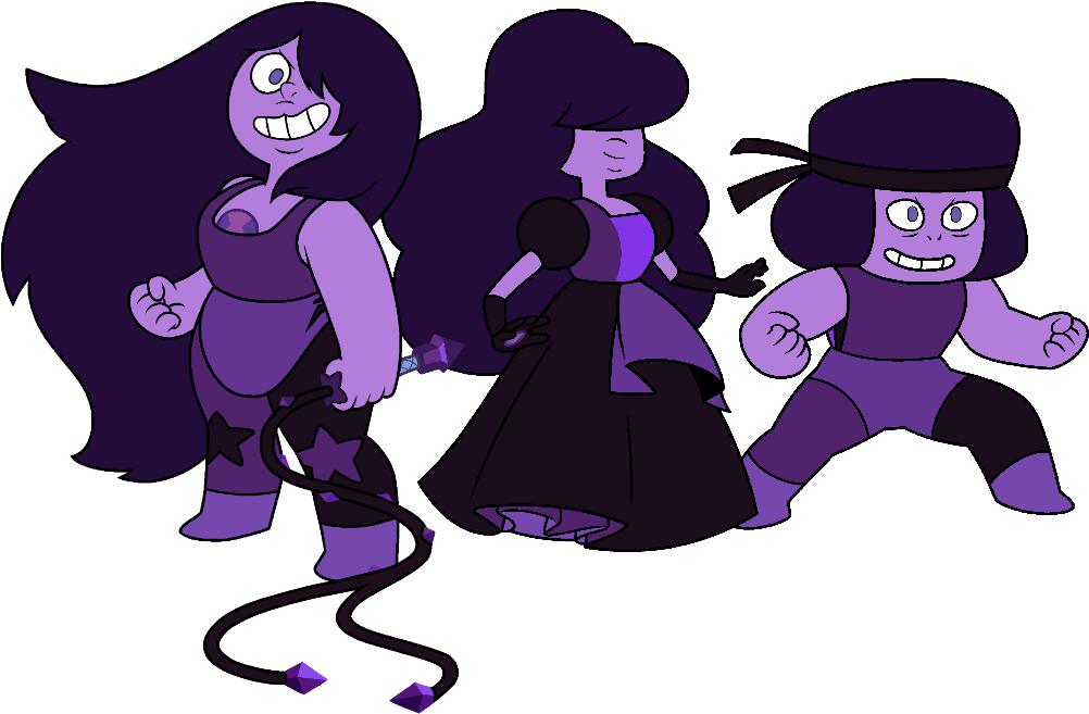 Amethyst Steven Universe Weapon Download - Ruby And Amethyst Steven Universe (1048x688), Png Download