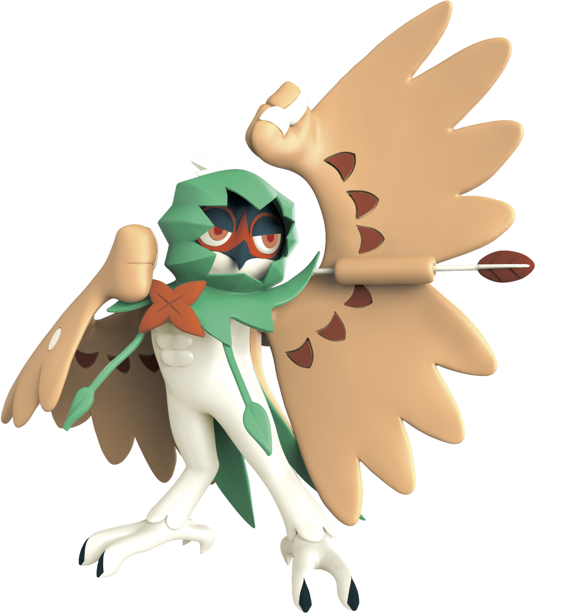 Pokémon - Feature Figure - 11cm - Decidueye - Decidueye Figure (1935x2048), Png Download