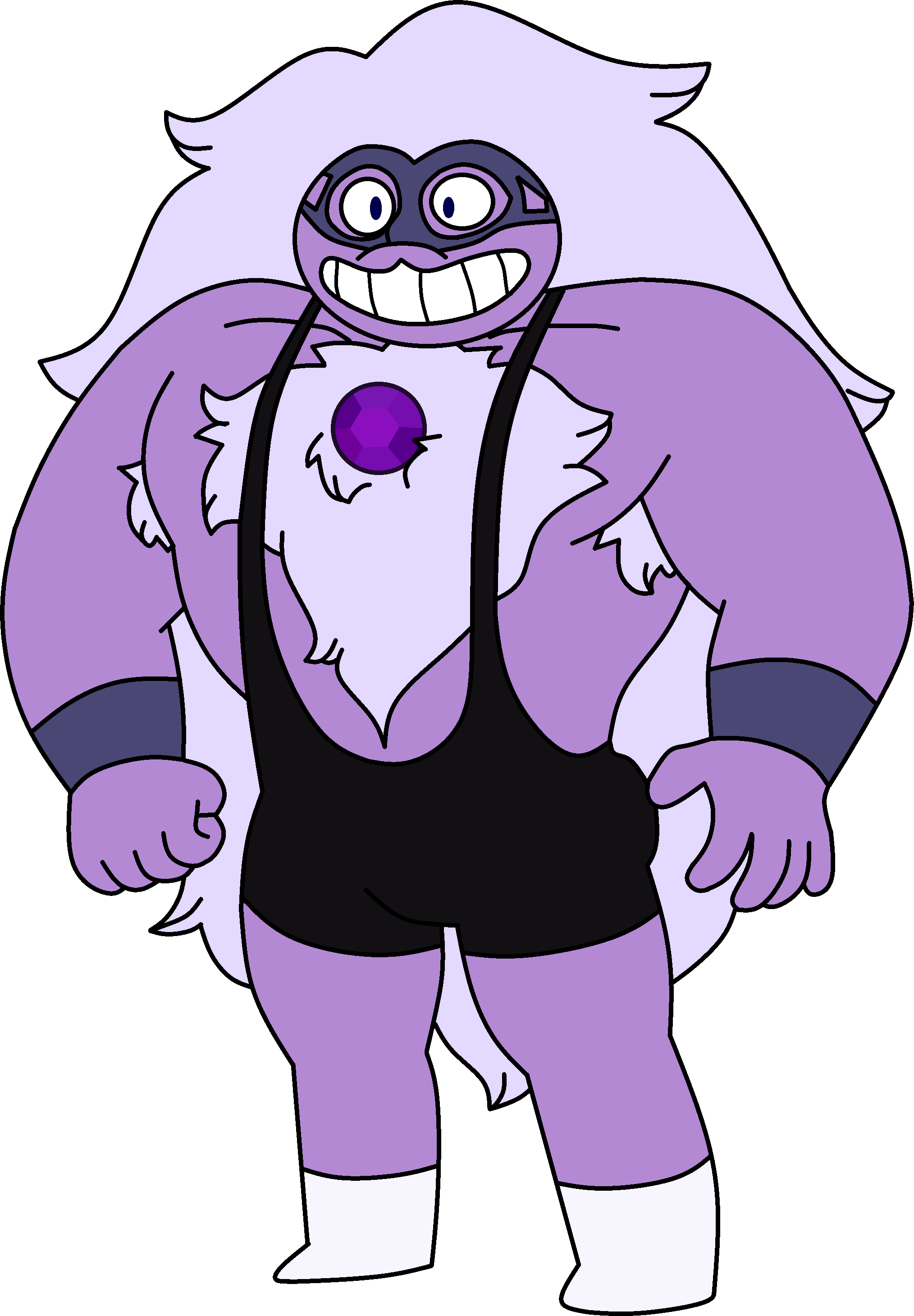 Purple Puma - Steven Universe Amethyst Purple Puma (2028x2920), Png Download