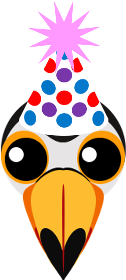 1h - Mope Io Party Toucan (782x785), Png Download