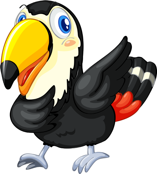 Bird-clipart 1115 - Cartoon Toucan Transparent Background (600x600), Png Download