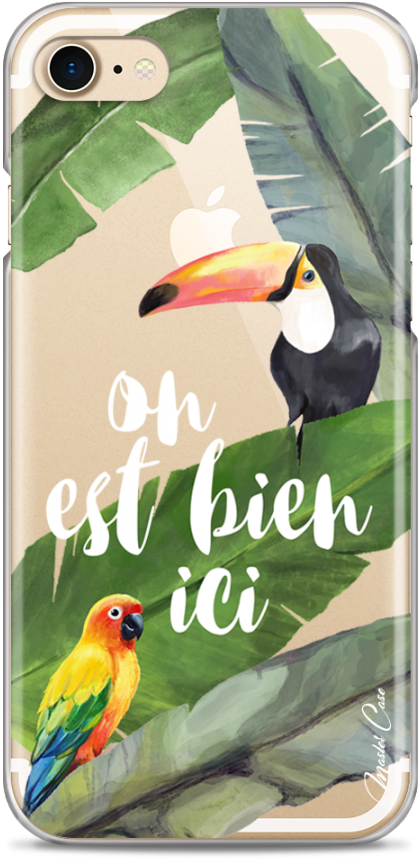 Coque Iphone 7plus/8plus Tropical Watercolor Design - Iphone 5s (1230x900), Png Download