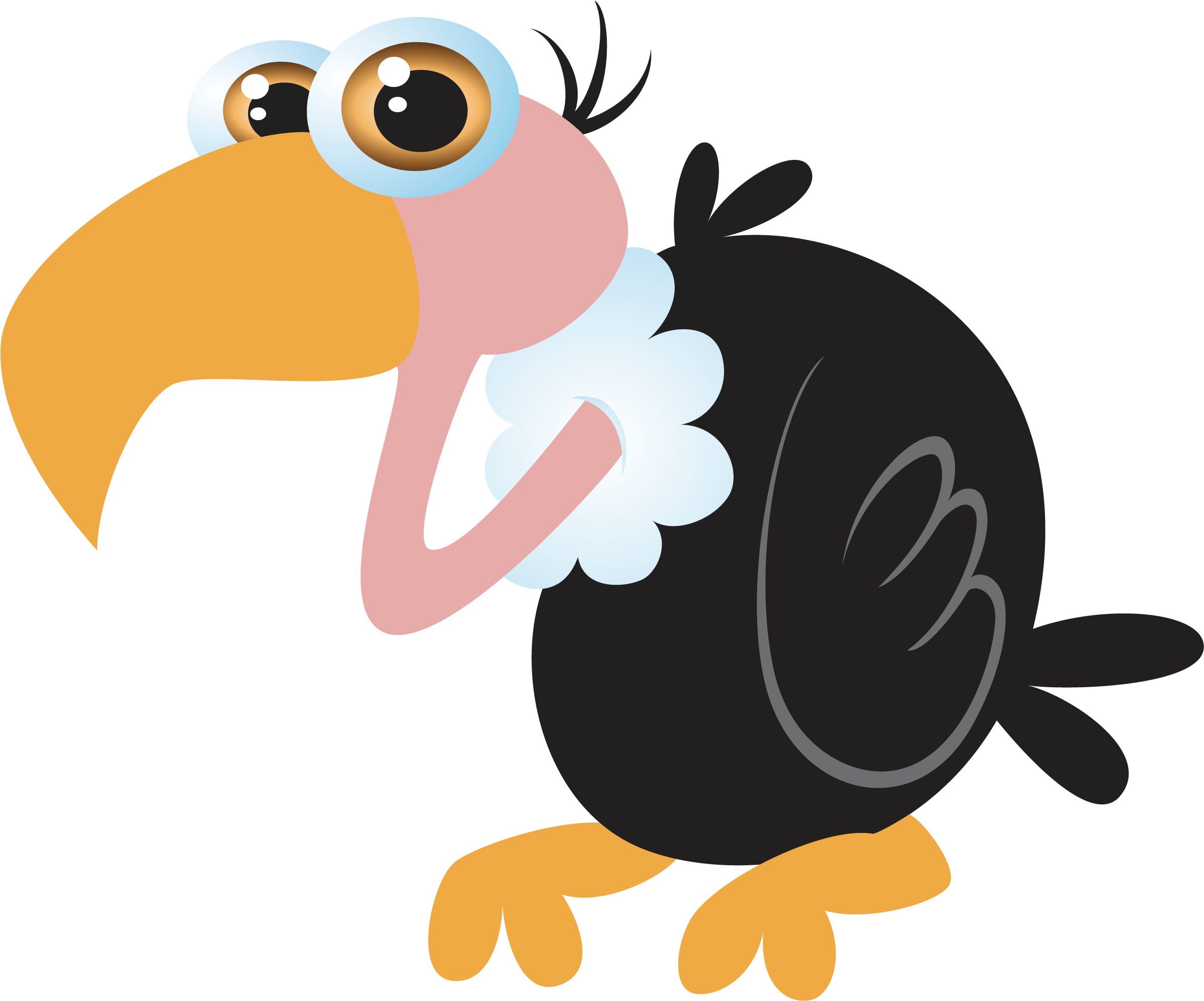 Bird Cartoon Clip Art Ostrich Transprent Png - Cartoon Birds (2500x2500), Png Download