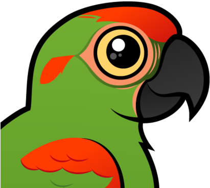 Toucan Clipart Macaw - Blue Throated Macaw Cartoon Clip (440x440), Png Download