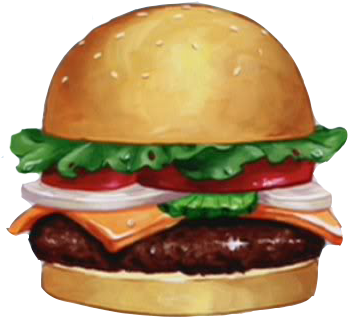 Krabby Patty (356x338), Png Download