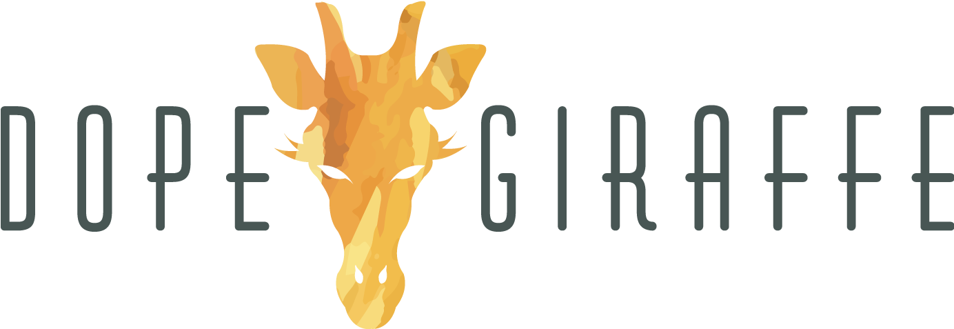 Dope Giraffe - Giraffe (1384x483), Png Download