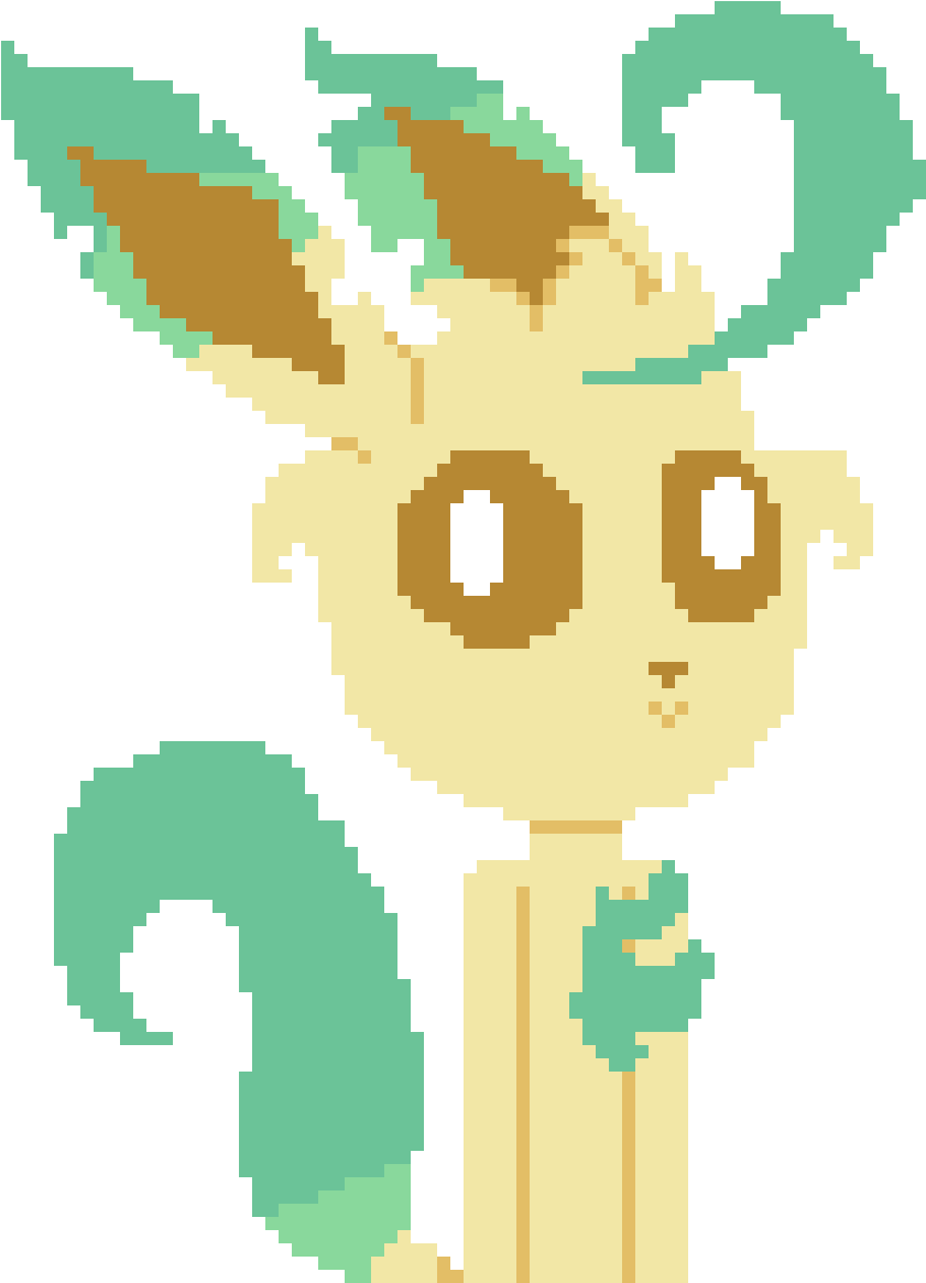 I Tried To Draw Leafeon - Drawing (1200x1200), Png Download