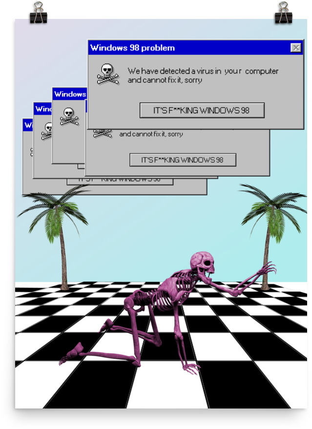 Windows 98 Error - Palm Tree Transparent Background (1000x1000), Png Download