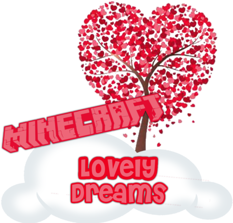 Default Lovely Dreams Logo - Gwein Hearts With Flower Tree Valentines Day Shower (500x500), Png Download