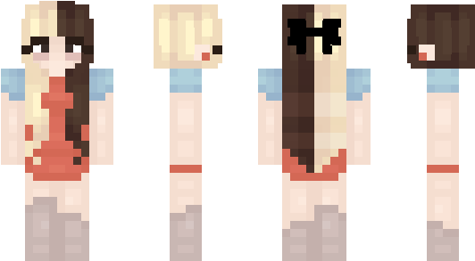 Minecraft Skin Byheart - Graphic Design (600x348), Png Download