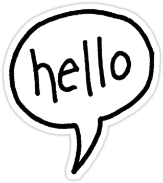 Hello Png44 - Hello Speech Bubble Png (375x360), Png Download