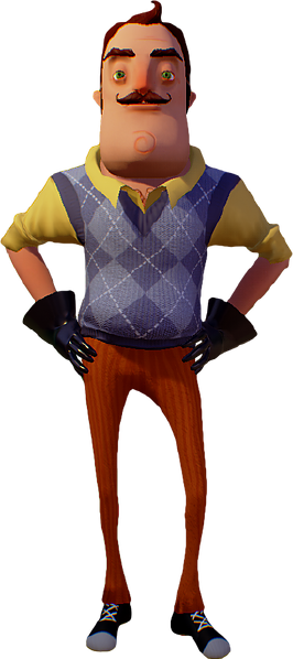 Neighbormodel - Hello Neighbor Neighbor Png (266x598), Png Download