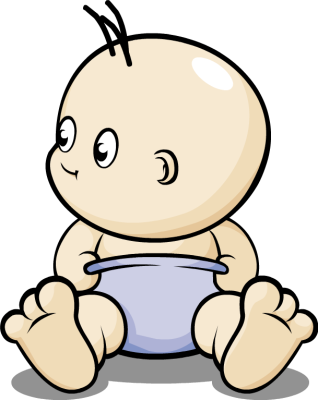 Free - Baby Clip Art Png (318x400), Png Download