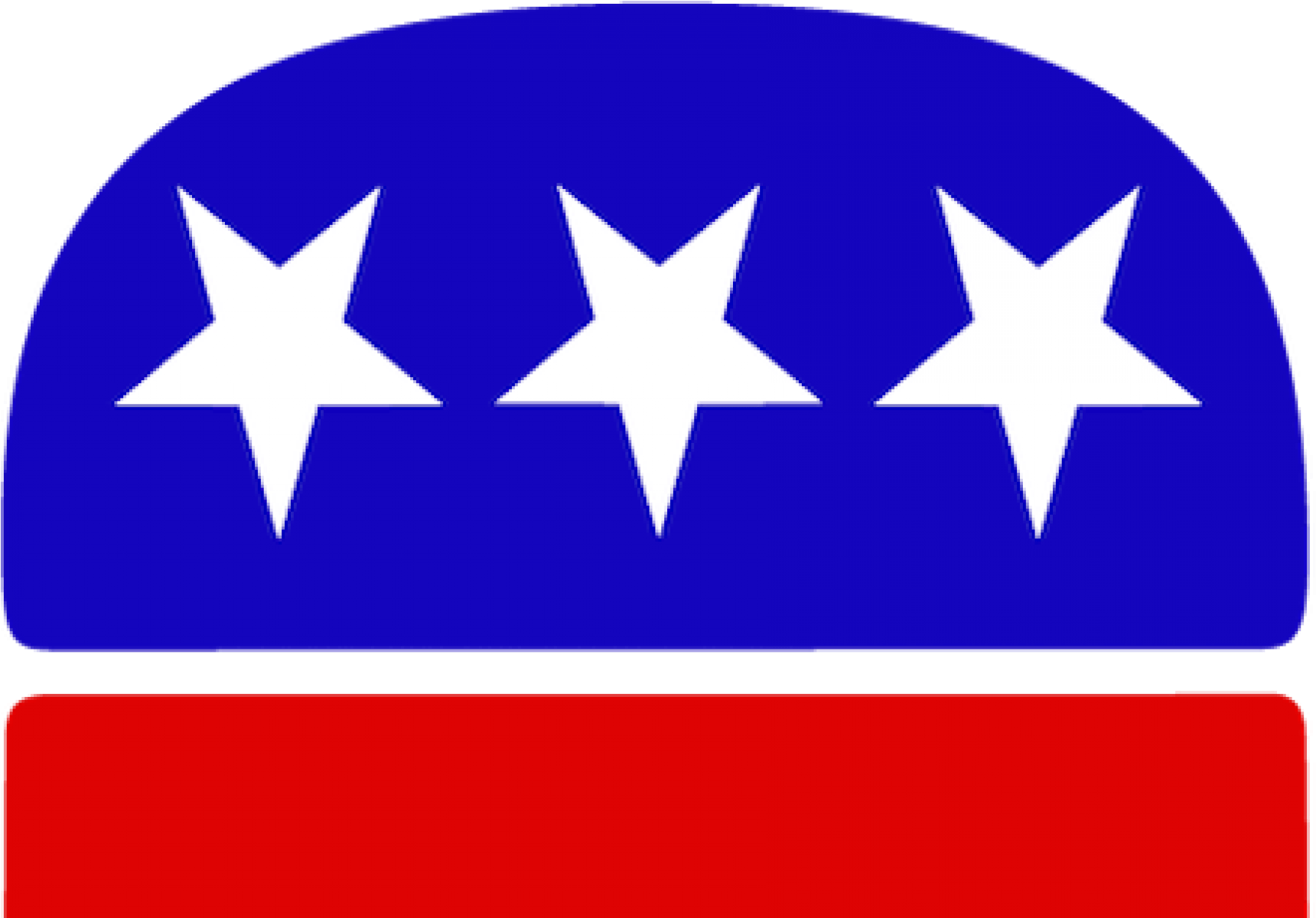 Cropped Cropped Republican Rmc - Republican Elephant Logo (2000x1199), Png Download