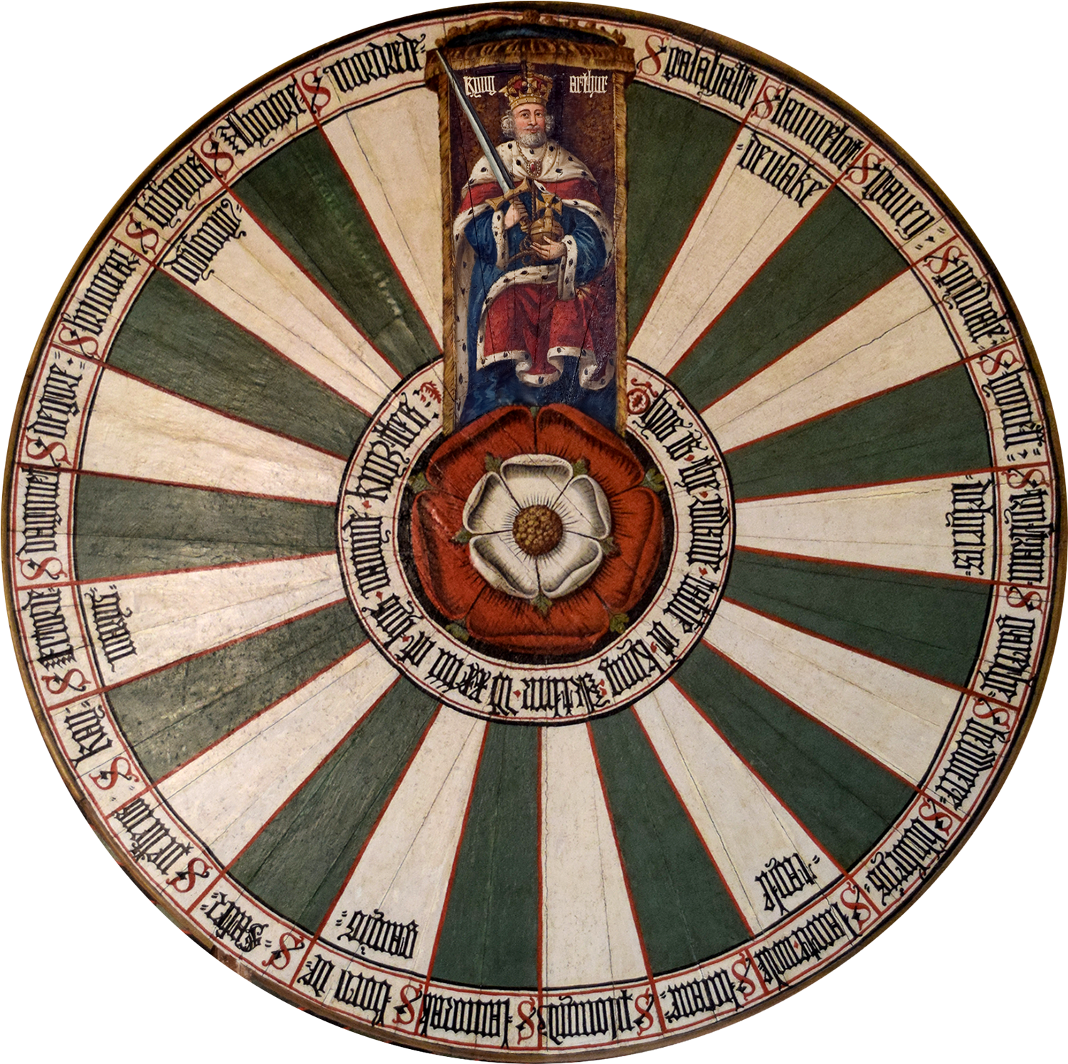 King Arthur's Round Table At Winchester Castle, Winchester, - Winchester Castle (1550x1550), Png Download