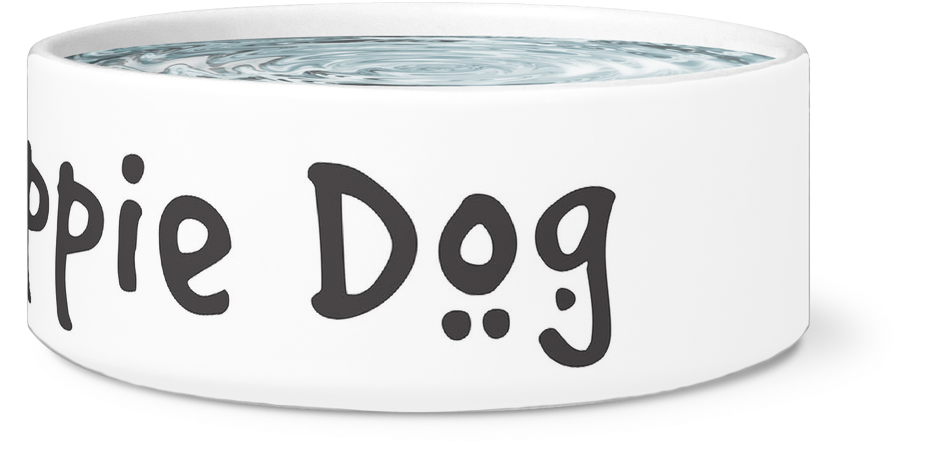 Happy Hippie Dog Ceramic Dog Bowl - I'm The Top Dog Novelty Dog Bowl, For Puppies And Adults (1024x1024), Png Download