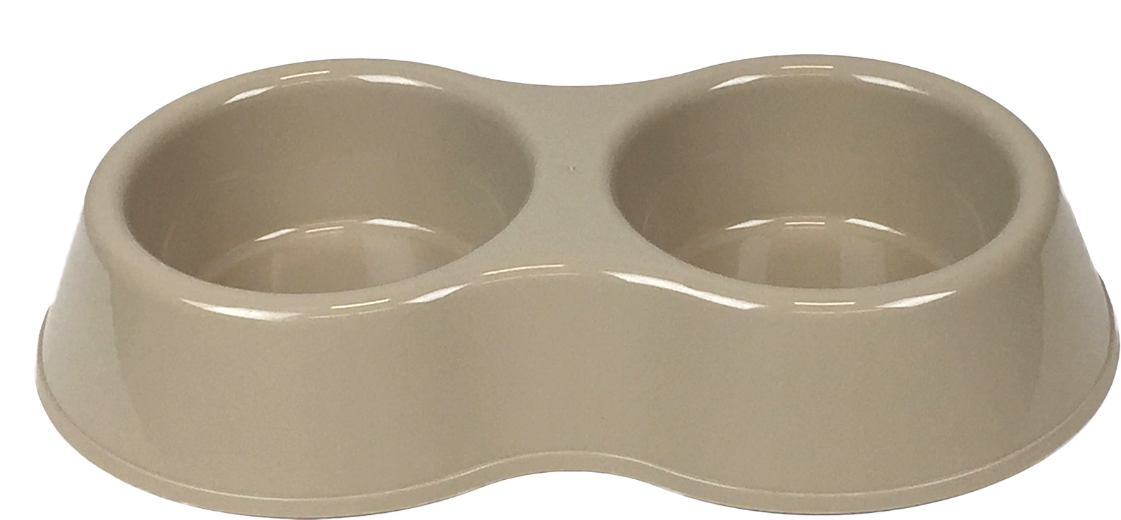 World Pet Double Bowl Dog Bowls, 50 Oz, Tan - Pet (1650x825), Png Download
