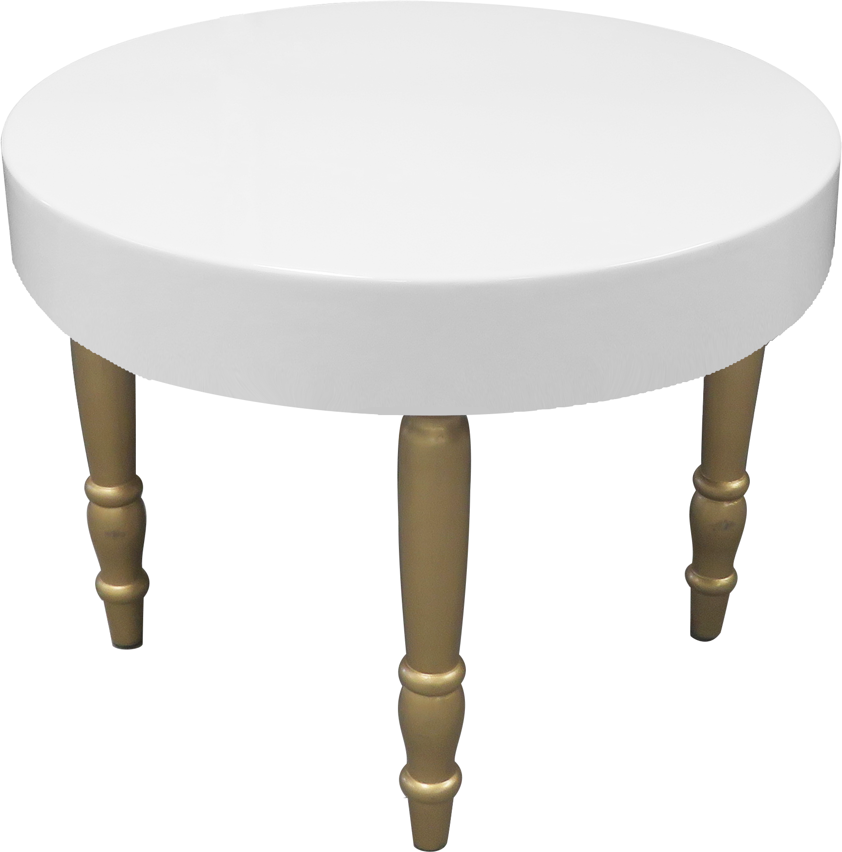 Avalon Round Gold Dining Table - Fly Table Basse Blanc (3000x2268), Png Download