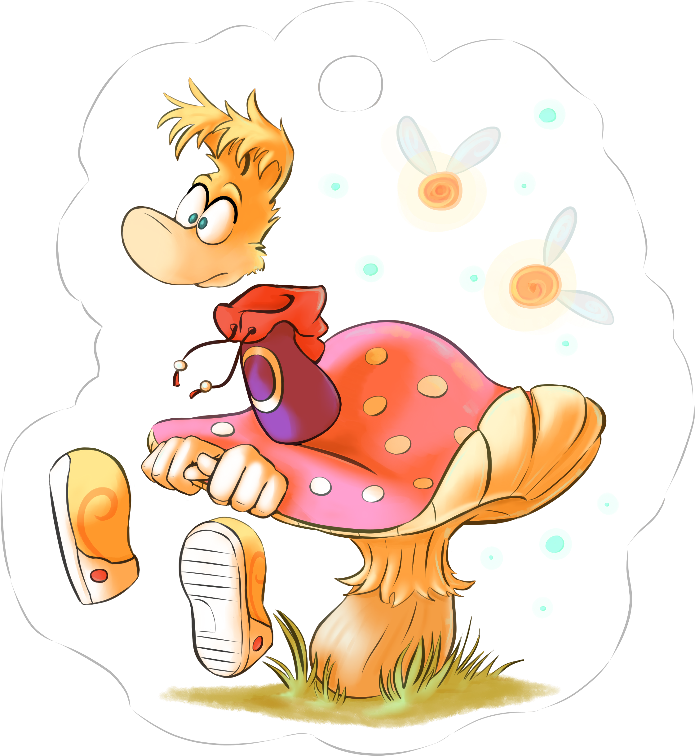 Keychain Concept The Limbless Wonder - Rayman (2308x2653), Png Download