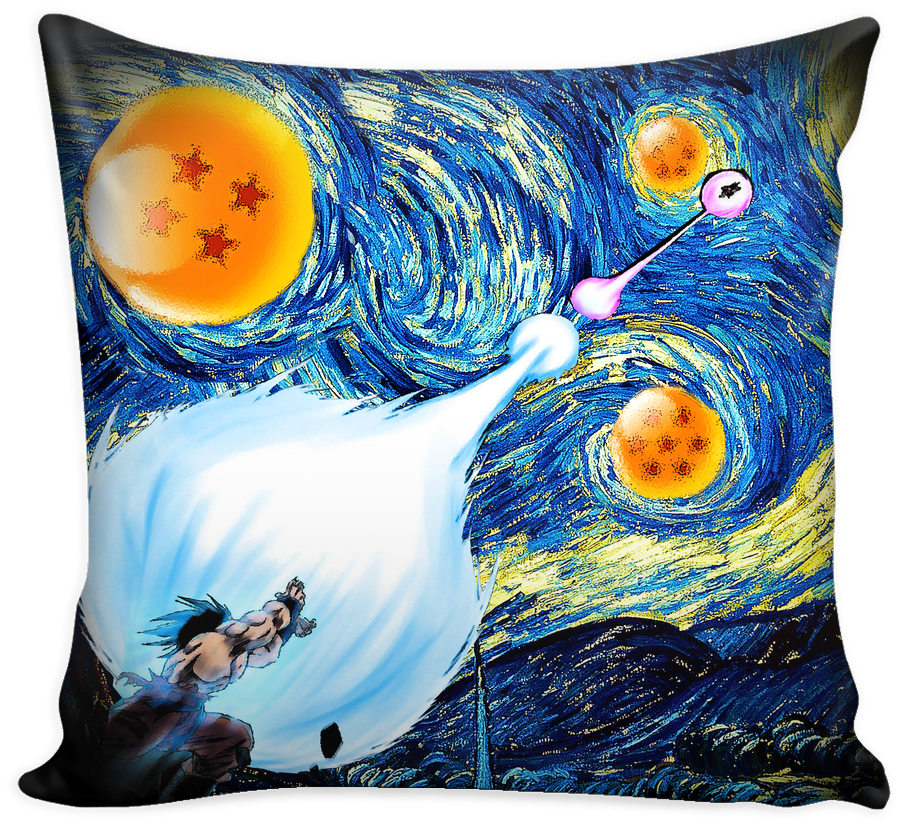 Goku Kamehameha Vs Vegeta Galick Gun Van Gogh Style - Vegeta Vs Goku Kamehameha (1024x1024), Png Download
