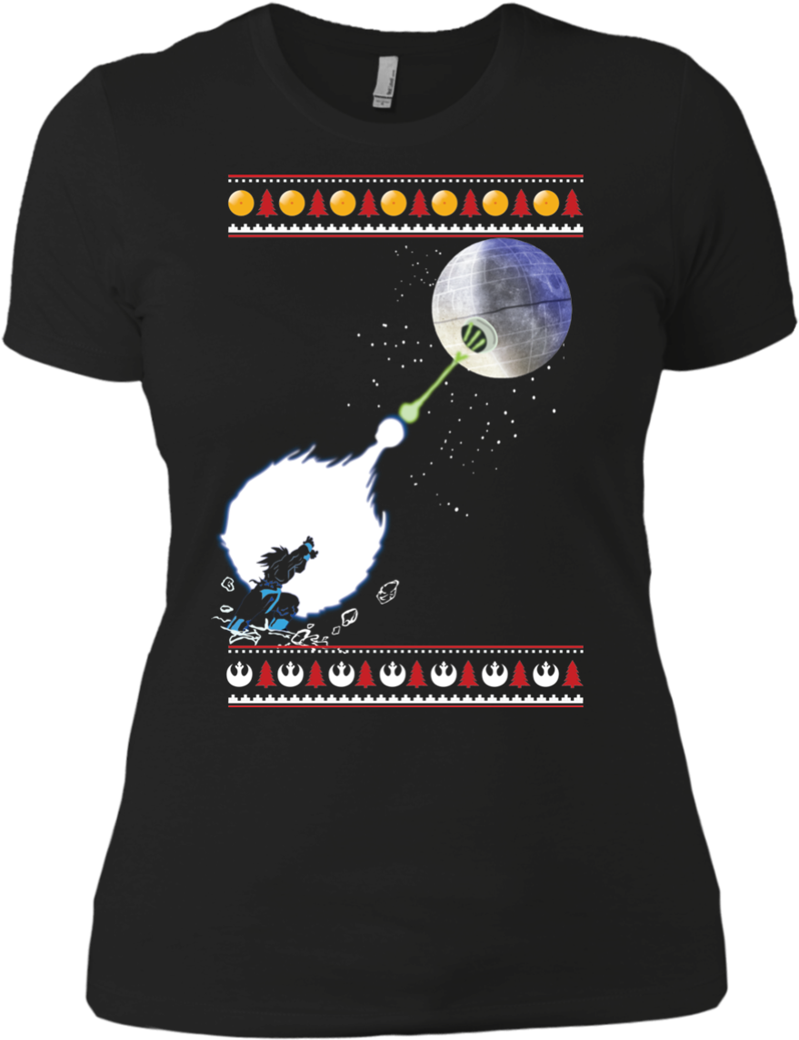 Dragon Ball & Star Wars Goku Kamehameha Death Star - Sorry Cant I Have To Walk My Unicorn (1155x1155), Png Download