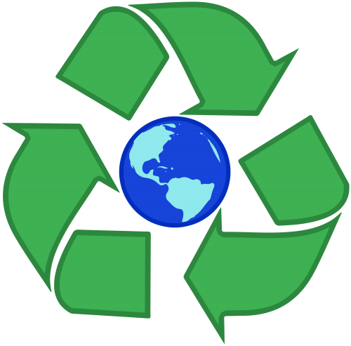 Recycle Earth Png Clipart - Recycling Symbol (500x493), Png Download