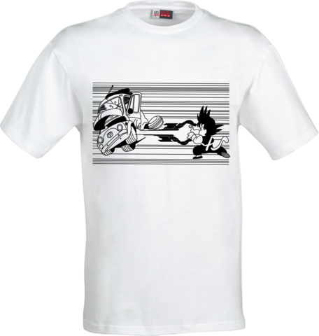 Kid Goku Kamehameha Exclusive Manga Tee - Outdoor T Shirt Designs Png (456x480), Png Download