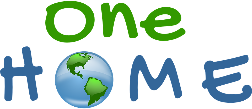 Planet Earth Clipart Earth Home - One Home Earth (960x480), Png Download