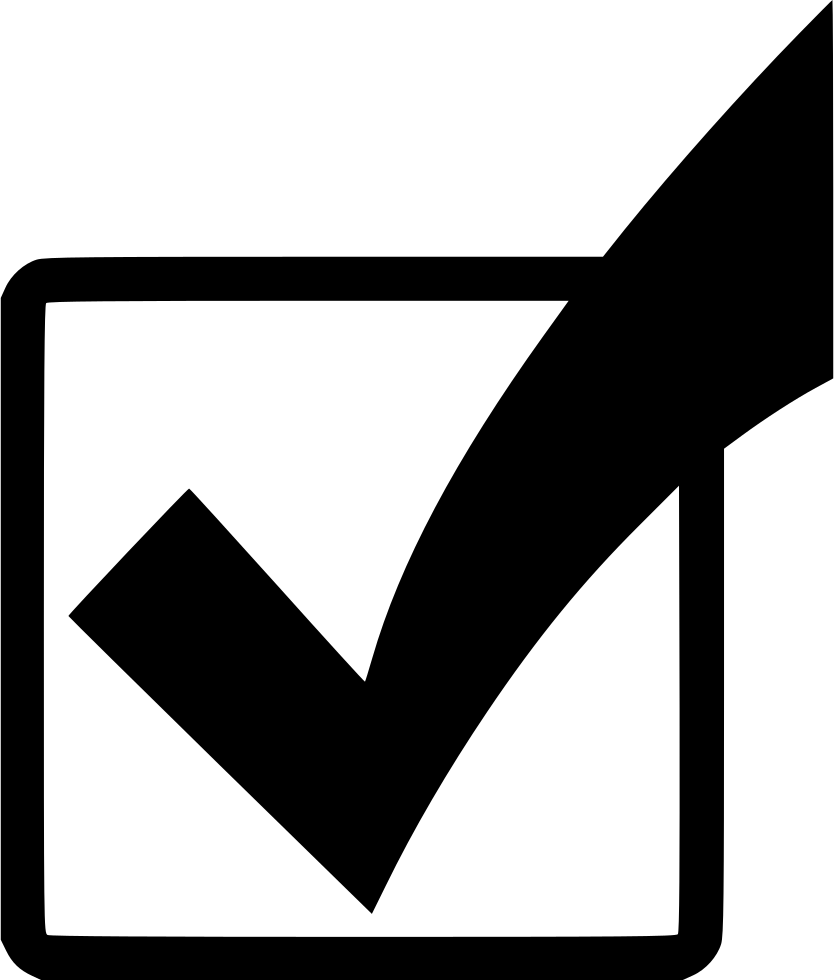 Clip Art Black And White Ok Svg Png Icon Free Download - Check Box Clip Art (834x980), Png Download