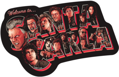 "santa Carla" Sticker By Matt Ryan Tobin - The Lost Boys (400x400), Png Download