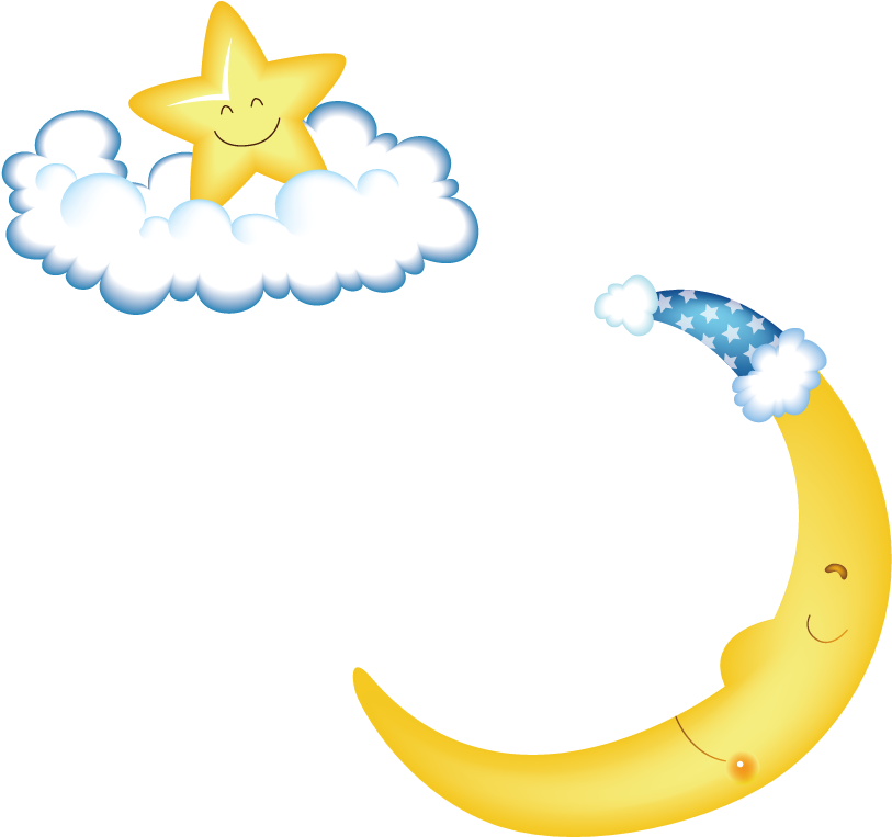 Hat Moon Designer Clip Art - Frase Animada De Las Buenas Noches (1000x1000), Png Download