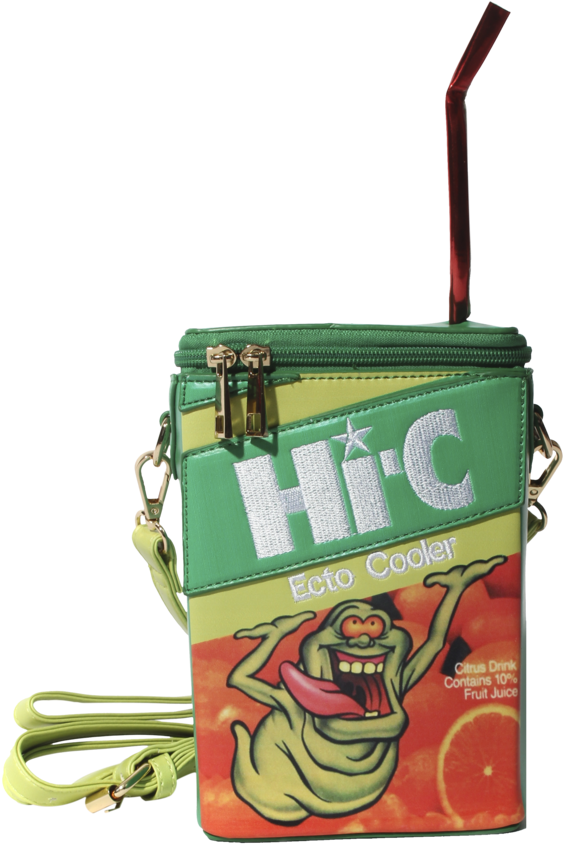 Ecto Cooler Juice Box Purse - Hi-c Ecto Cooler Refrigerator Magnet Slimer Ghostbusters (914x1024), Png Download