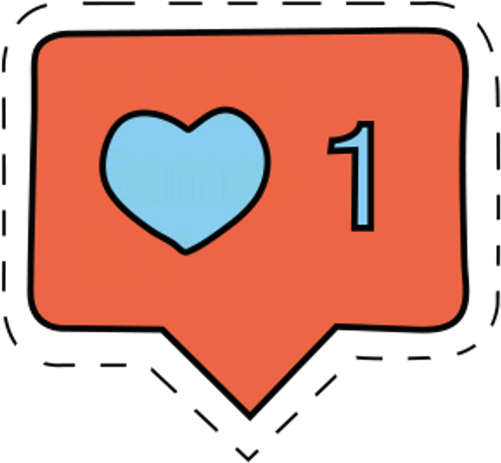 Instagram Heart Like Tumblr Emoji - Png Pop Art Stickers (1024x1024), Png Download