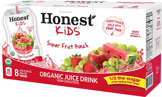 10 Pack - Honest Kids Juice (684x425), Png Download