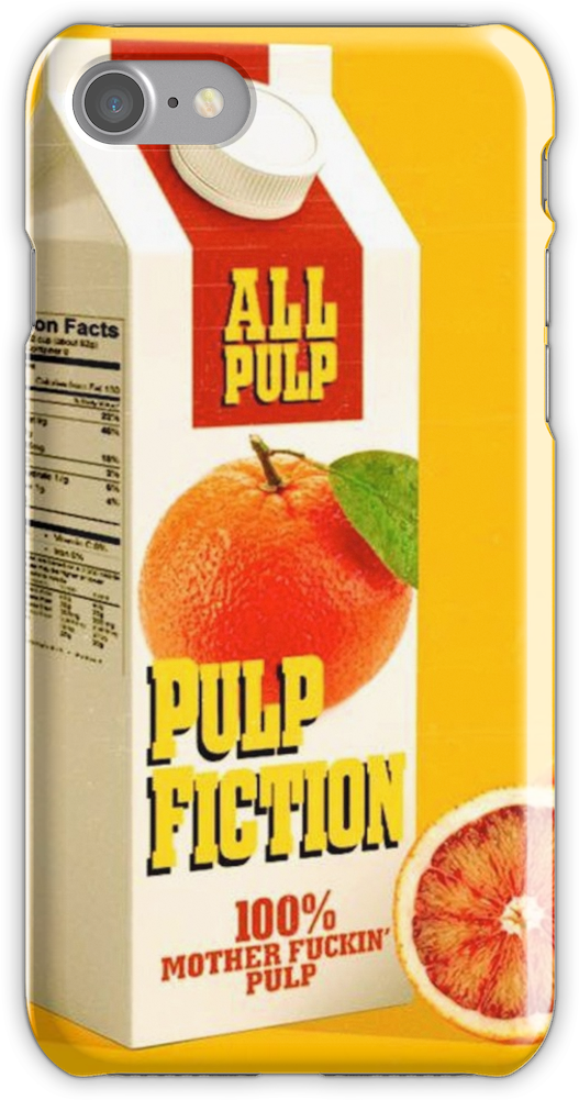 Pulp Fiction Juice Box Iphone 7 Snap Case - Transparent Png Tumblr Aesthetic (750x1000), Png Download