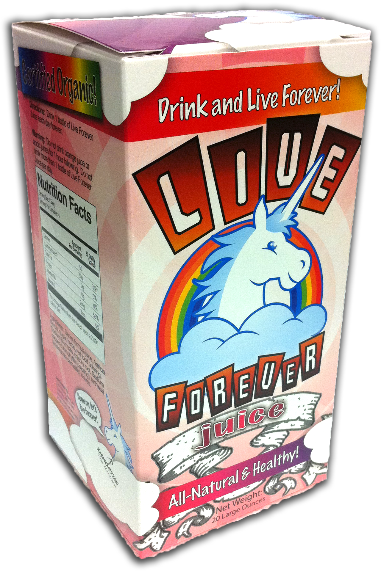 Live Forever Juice 3d Box - Juice Box 3d (1368x2160), Png Download